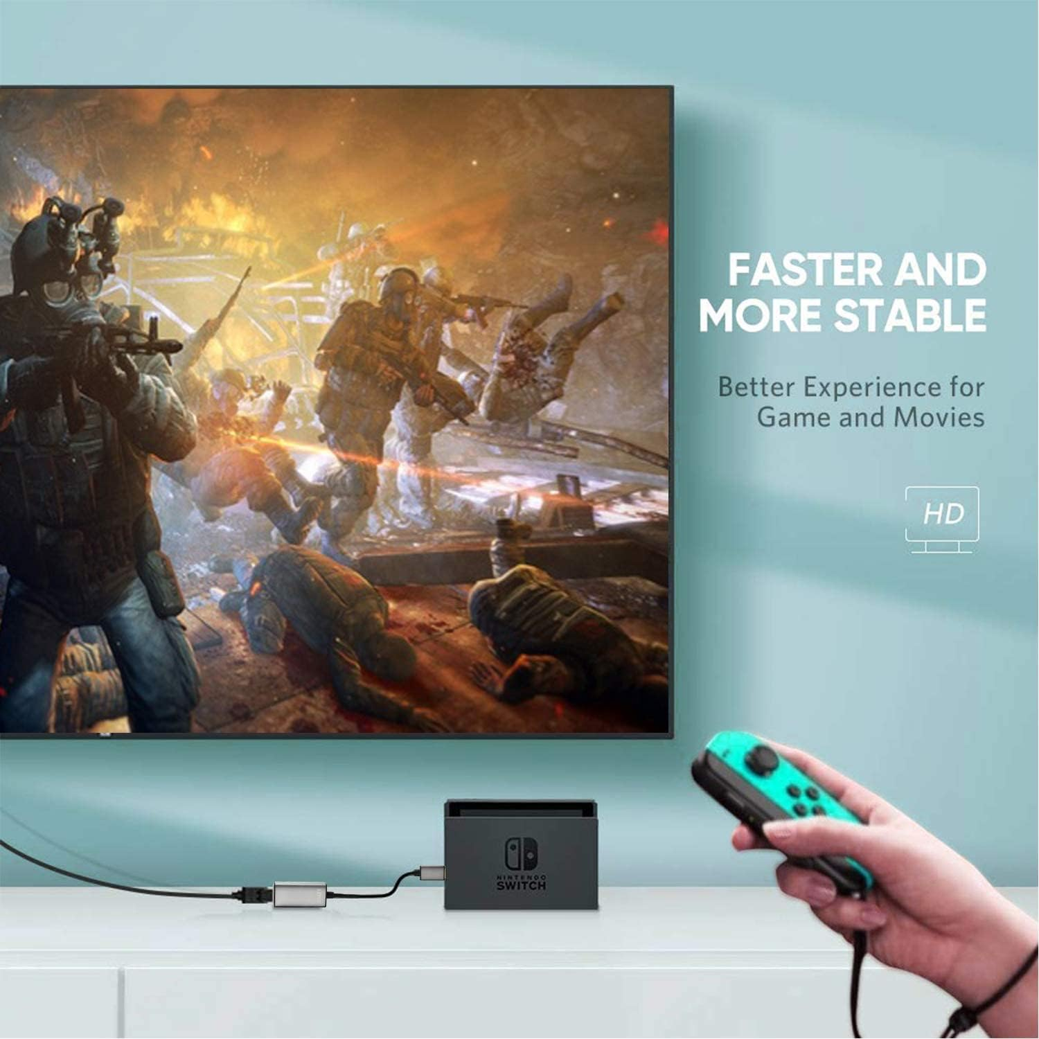 USB3.0 and Ethernet Adapter,Usb to RJ45 Gigabit Ethernet Adapter,Compatible with USB 3.0 or Thunderbolt 3 to RJ45 LAN Network Adapter for Macbook Pro/Air,Ipad Pro,Dell Xps,Notebook,Surface Pro,Pc. image number 2