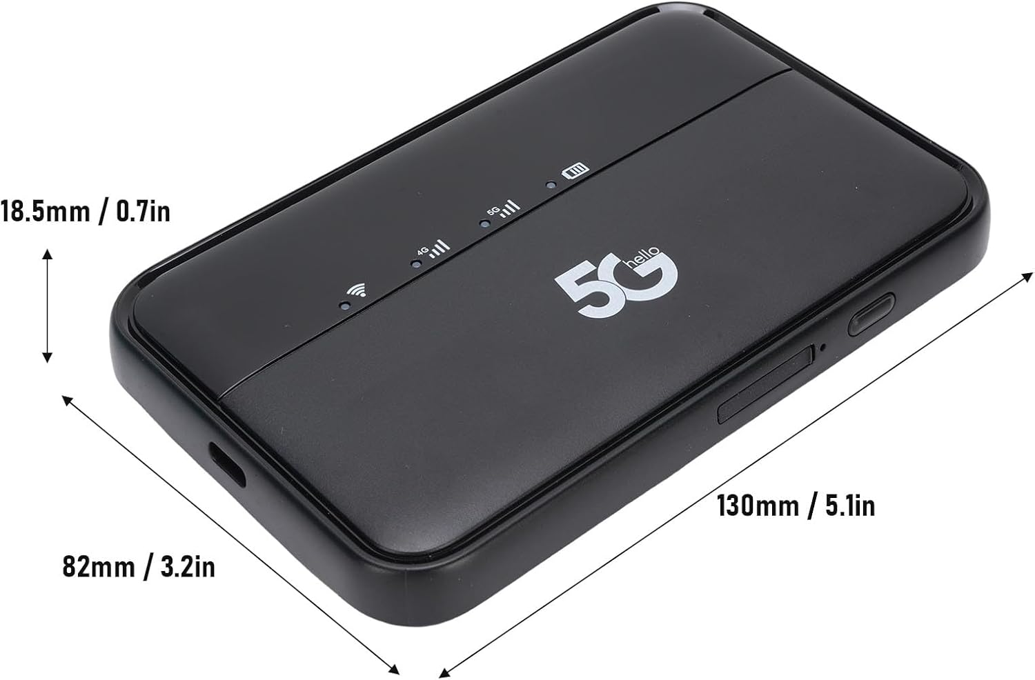 Jectse 5G LTE Mobile Hotspot, Portable Wifi6 Router with Nano SIM Card Slot, 32 Connected Devices, High Speed Hotspot Device with 10000Mah Battery, for Outdoor Travel image number 6