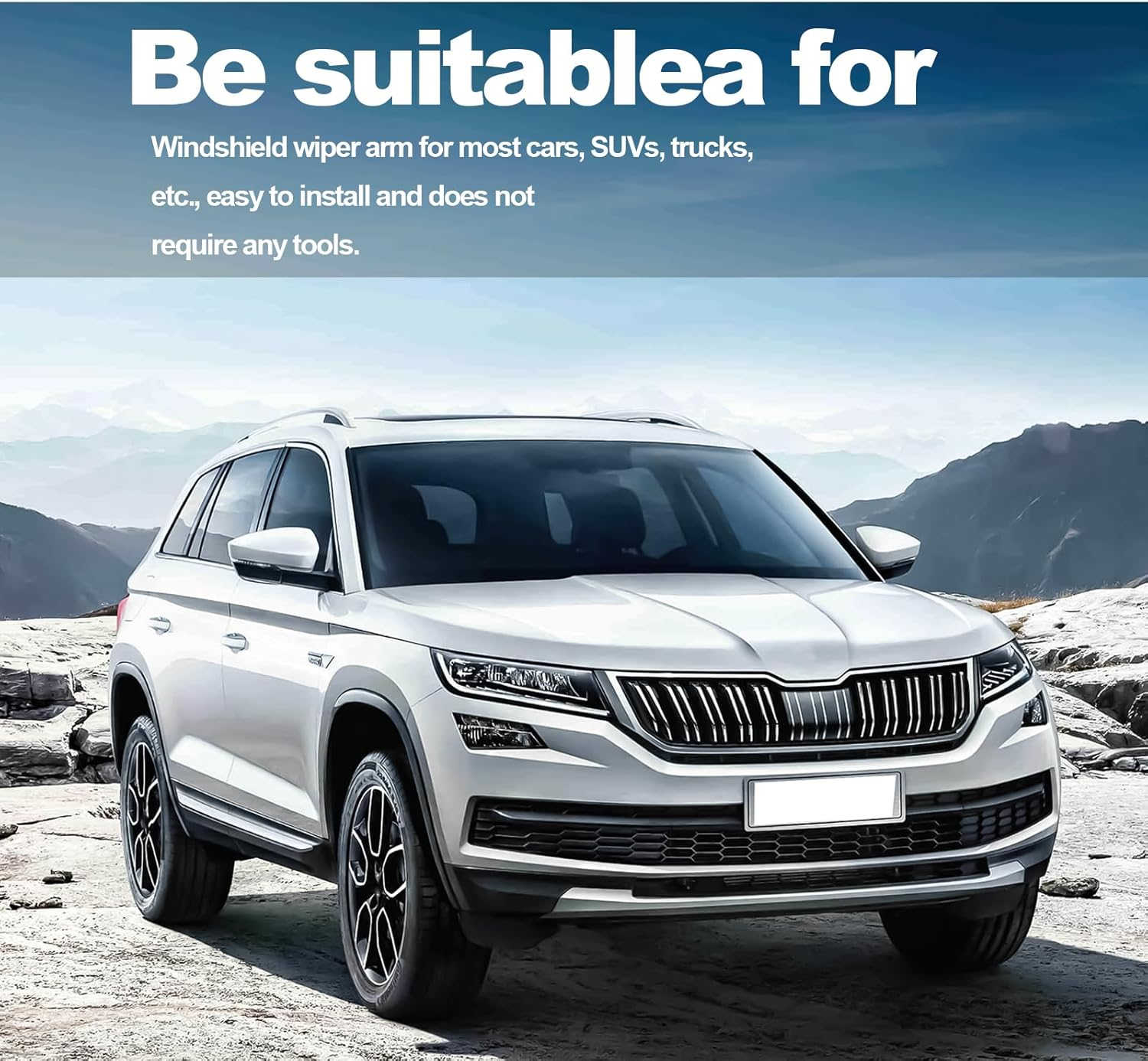 ZOKYUYS 2PCS Silicone Windshield Wiper Arm Hole Protector Cover,Front Wiper Protective Guards,Dust-Proof Wipers Arms Protector Cover,Wiper Dust Jacket Anti-Leaf Universal for Most Cars image number 2