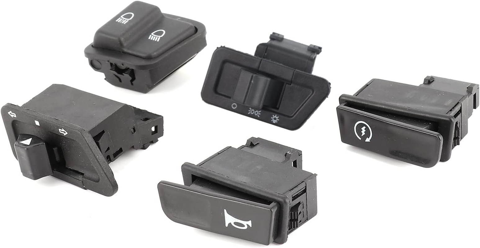 Motorbike Headlamp Button, Horn, Turn Signals, for GY6 125CC Button Set, with High/Low Beam