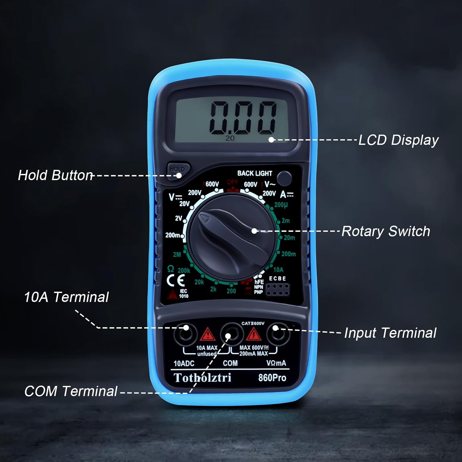 Digital Multimeter and Voltage Tester Pen Kit, Electrical Testing Tools image number 5