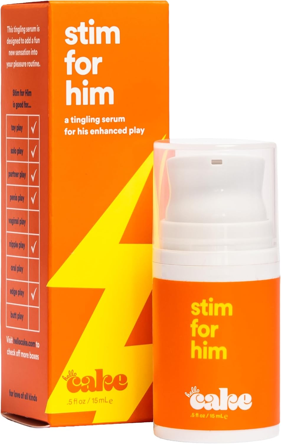 Hello Cake Tingle to Mingle, Tingling Arousal Serum for Her, Sexual Enhancers Made with Natural Extracts, Stimulating Sexual Enhancement for Vaginal Pleasure (0.5 Fl. Oz.).