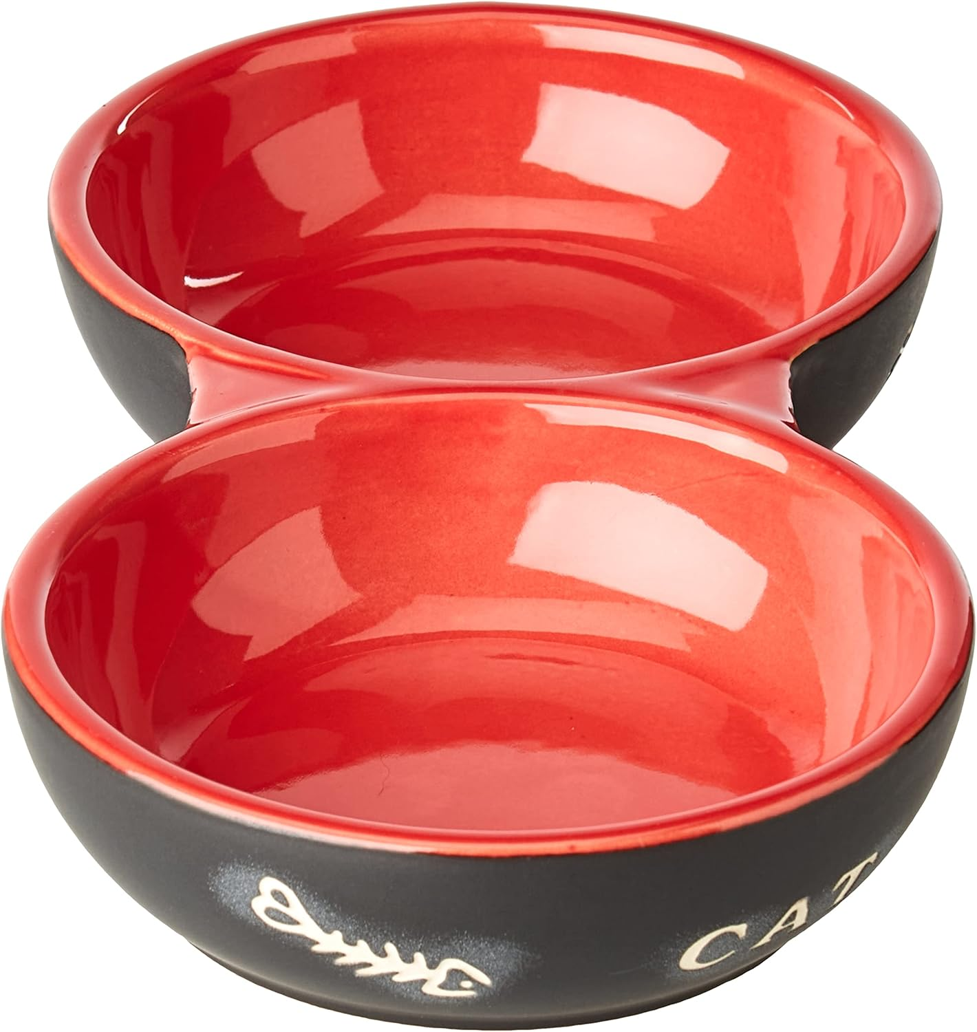 Nobby Cats Ceramic Double Bowl, 22.0 Cm image number 4