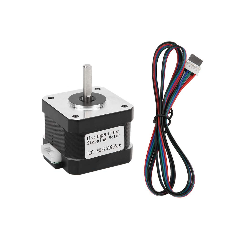 Nema 17 Stepper Motor, 34Mm 4 Motor, 1A High 29N.Cm 41Oz-In 1.8 Degree DC Step Motor, Low Noise 42 Bipolar Universal Electric Motor for XYZ CNC 3D Printer image number 4