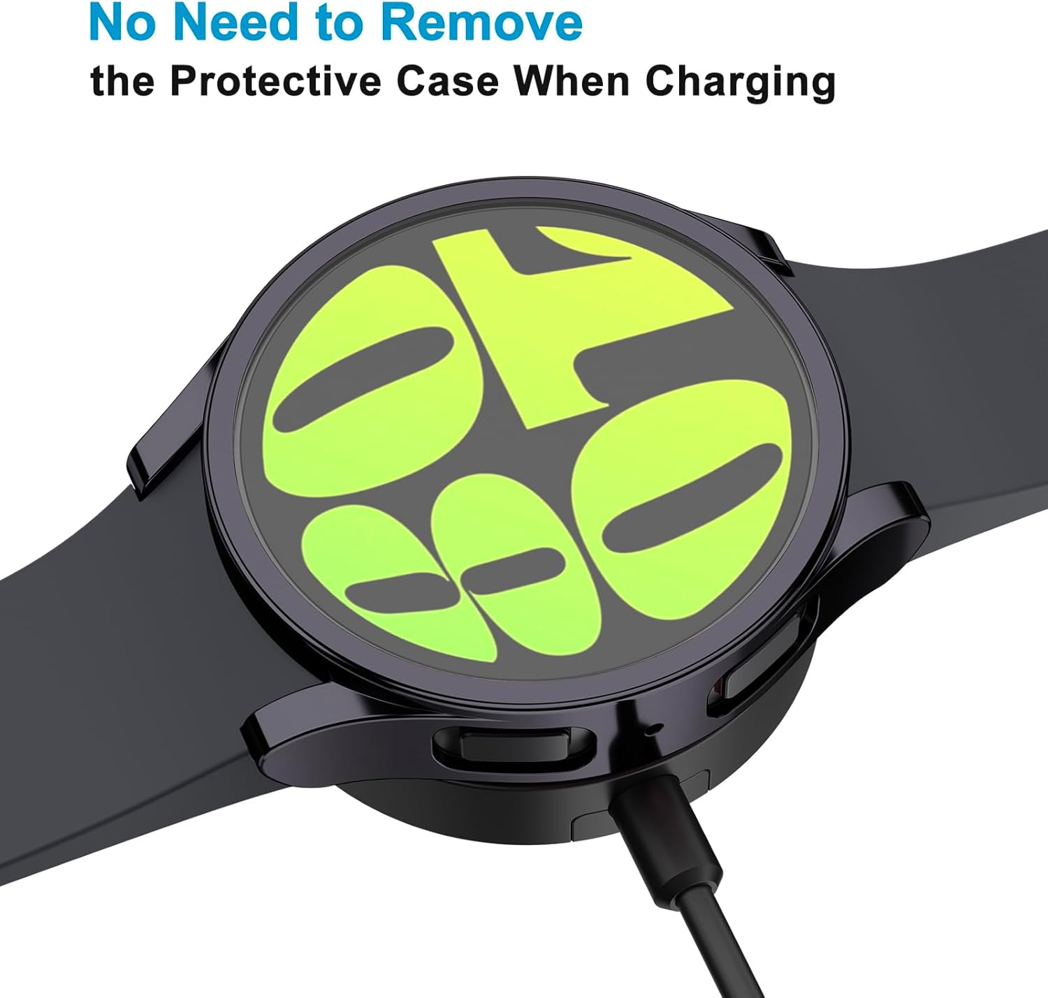 [4-Pack] Meliya for Samsung Galaxy Watch 6 40Mm Screen Protector Case, Soft TPU Full around Protective Bumpers Cover for Samsung Galaxy Watch 6 40Mm (40Mm, Black+Blue+Gray+Clear) image number 7