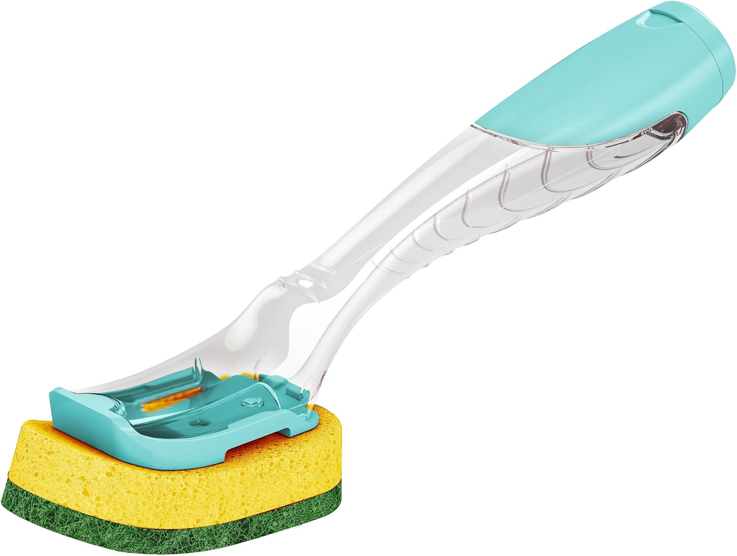 Chux Dishwand Heavy Duty Handle, Soap Dispensing Dishwand with Angled Scrubber, 1 Count image number 3