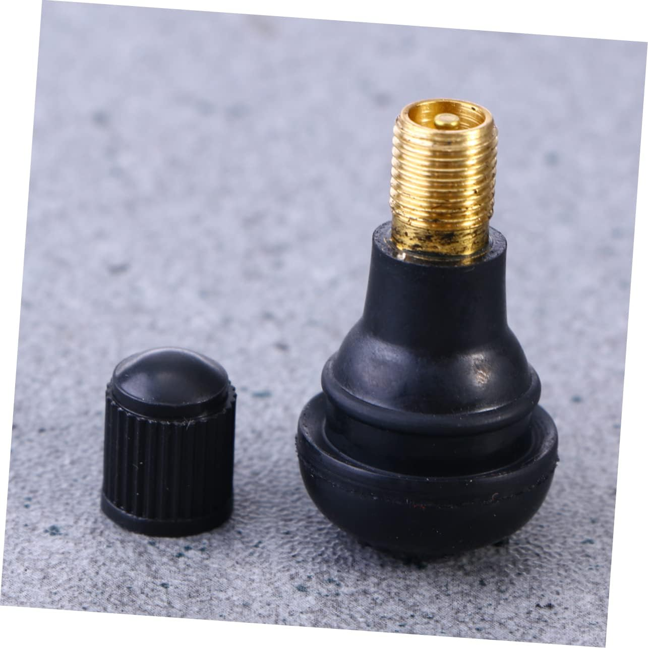 Vaguelly Black Rubber Snap-In Tyre Stems 8Pcs Tr-412 Valve Stems for Car and Truck Tires, Sturdy Tire Valve Replacement for Automotive Wheels image number 2