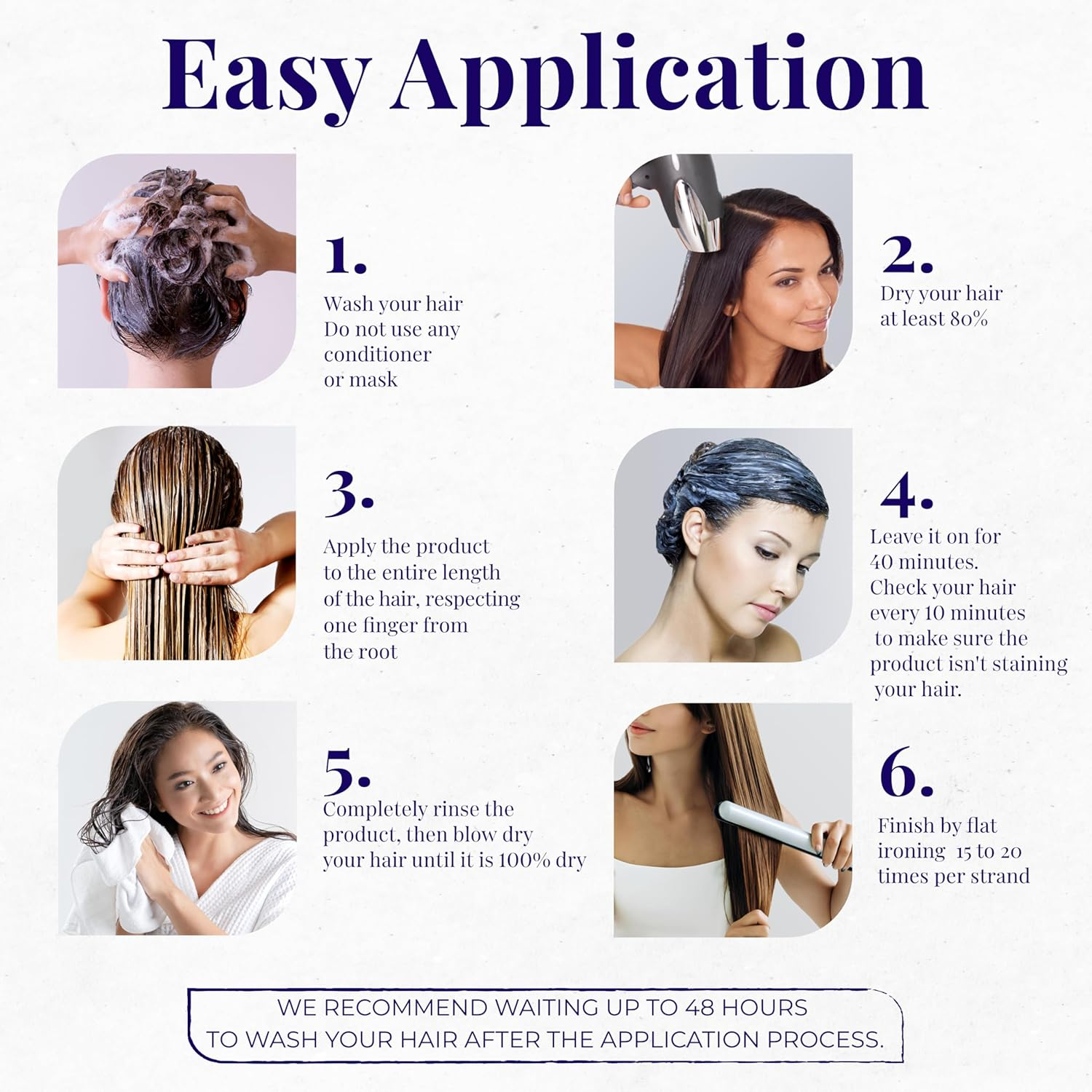 Expert Hair B-Tox Kit - Anti-Frizz, B-Tox Capilar Para El Cabello- Thermo-Active, Natural Look- Queratina Para Alisar El Cabello, Cirugia Capilar Para El Cabello, 2X 1Kg/35.3 Oz image number 2