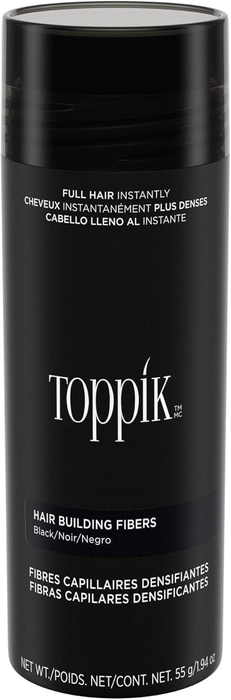 Toppik Hair Building Fibres Black, 55G - Thicker Fuller Look Instantly, Natural Keratin Protein, Wind Sweat & Rain Resistant, Easy to Apply, for Men & Women Who Are Thinning image number 3