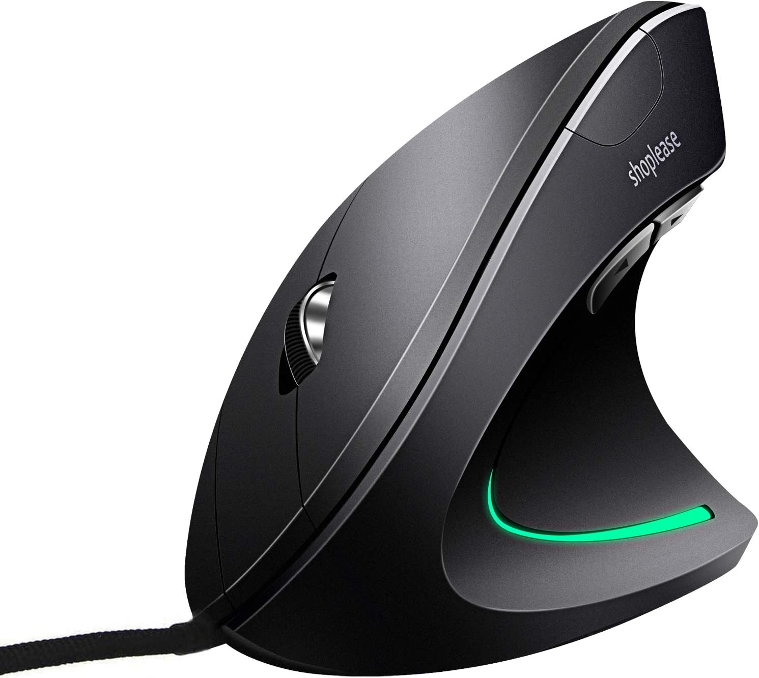 Shoplease Wired Vertical Mouse, Optical Ergonomic Mouse with 4 Adjustable DPI 800/1200/2000/3200, 5 Buttons USB Computer Mouse, Better for Large and Medium Sized Hands image number 5