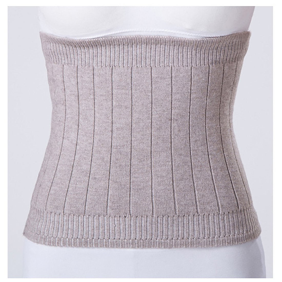 (Camel, Small) - YUPPIE TONE Warm Cashmere Waistband Unisex Elastic Kidney Stomach Waist Support Protector Belt