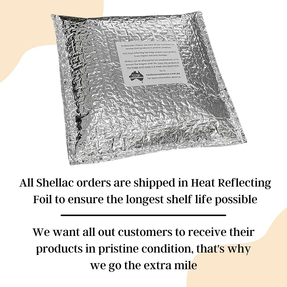 Dewaxed White Shellac - Bleached French Polish, 100G