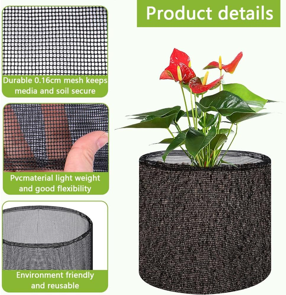 Aquatic Pond Planting Bags &ndash; Reusable Mesh Plant Pots for Water Gardens, Lily & Bog Plants, Breathable Floating Planter Basket for Indoor, Balcony & Backyard Ponds image number 3