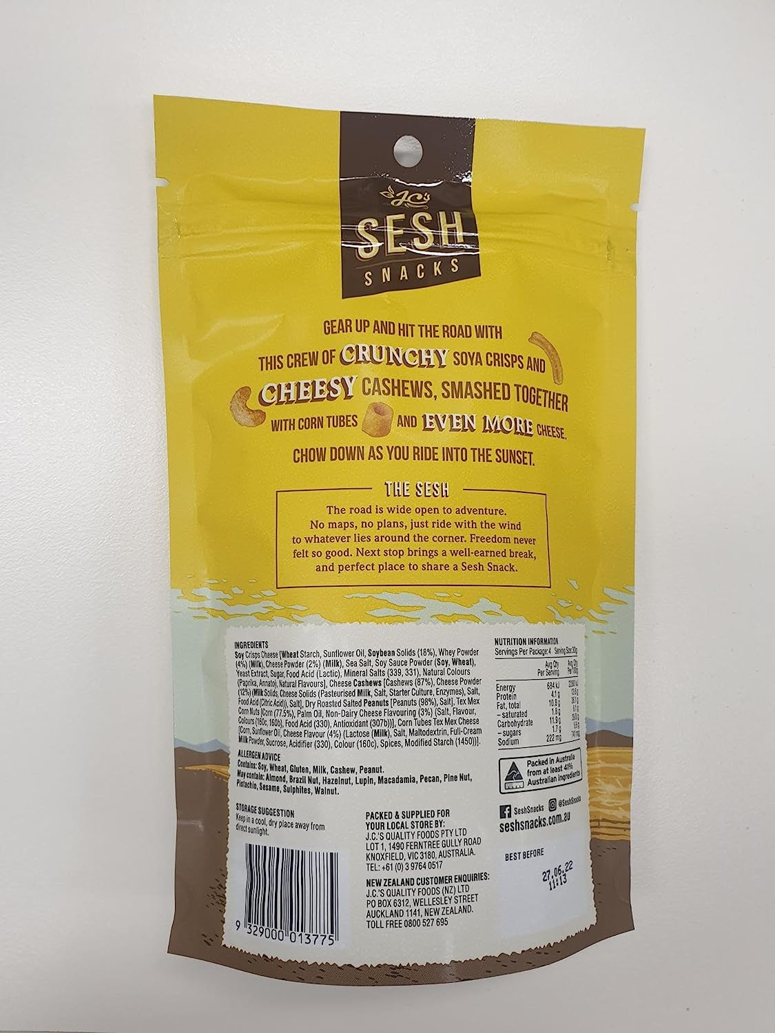 J.C.'S QUALITY FOODS Sesh Snacks Easy Rider Cheesy Nut Mix image number 2