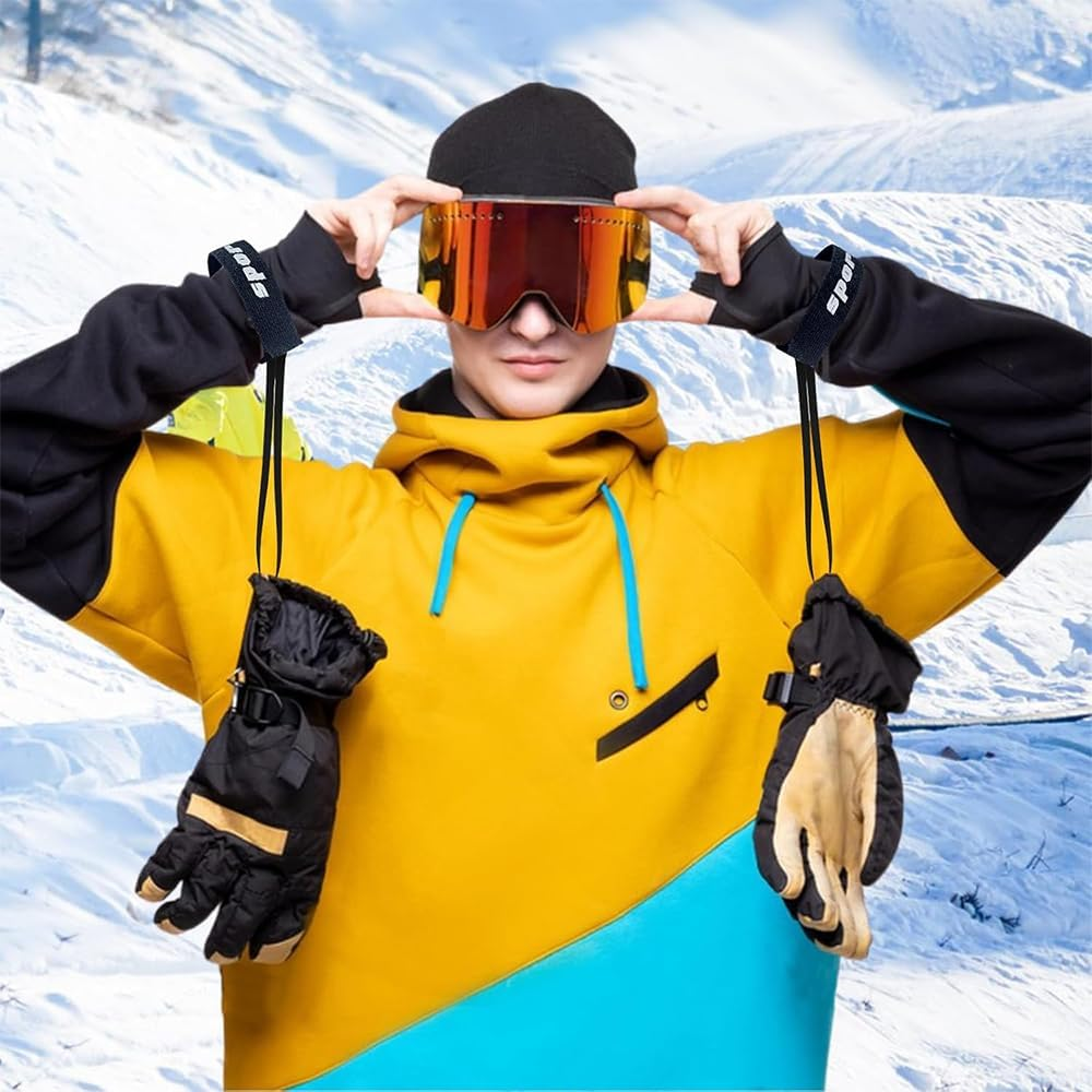 8Pcs Anti-Lost Glove Leashes,Sport Glove Safety Strap,Ski Glove Safety Cord,Ski Gloves Elastic Wrist Leash Handcuffs,Elastic Retainer with Handcuffs for Skiing, Snowboarding & Outdoor Activities image number 5