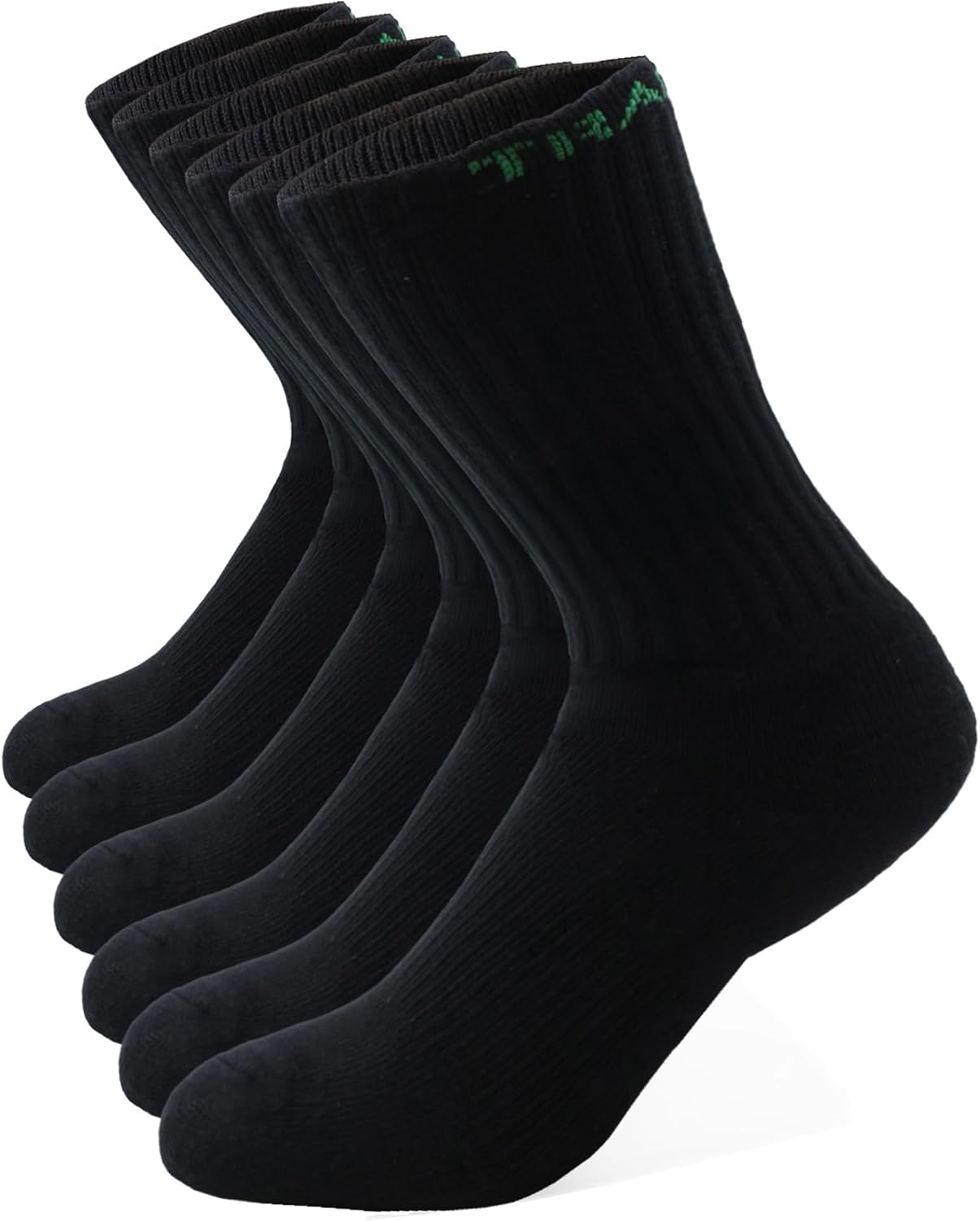 TRADIE Mens 6-Pack Bamboo Crew Work Sock, Durable Mens Socks, Breathable, Mositure Wicking Bamboo Crew Socks, Mens Socks image number 3