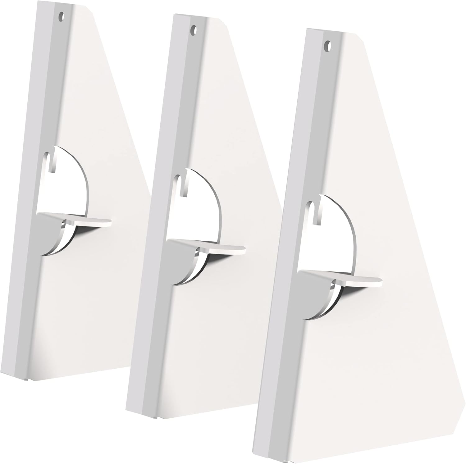 Cororio 60 Pack 5 Inch Self Stick Cardboard Easel Backs, Premium Cardboard Easel Stand for Picture Frame and Art Easel Stand, Use for Photos, Signs, Crafts, (Pack of 60, White) image number 1