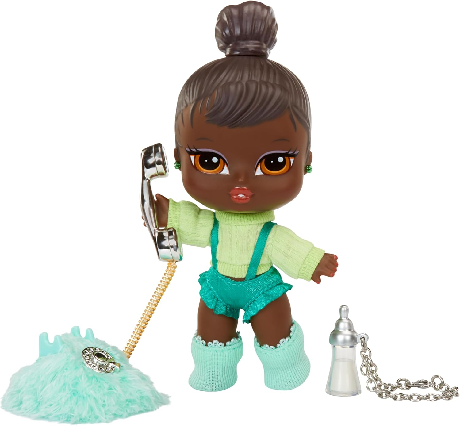 Bratz Babyz Runwayz Doll - Felicia - 1 Collectable Fashion Doll with Fashionable Outfit, Cute Baby Doll with Necklace That Also Serves as a Keyring - Children'S Toy - for Kids from 6 Years image number 6