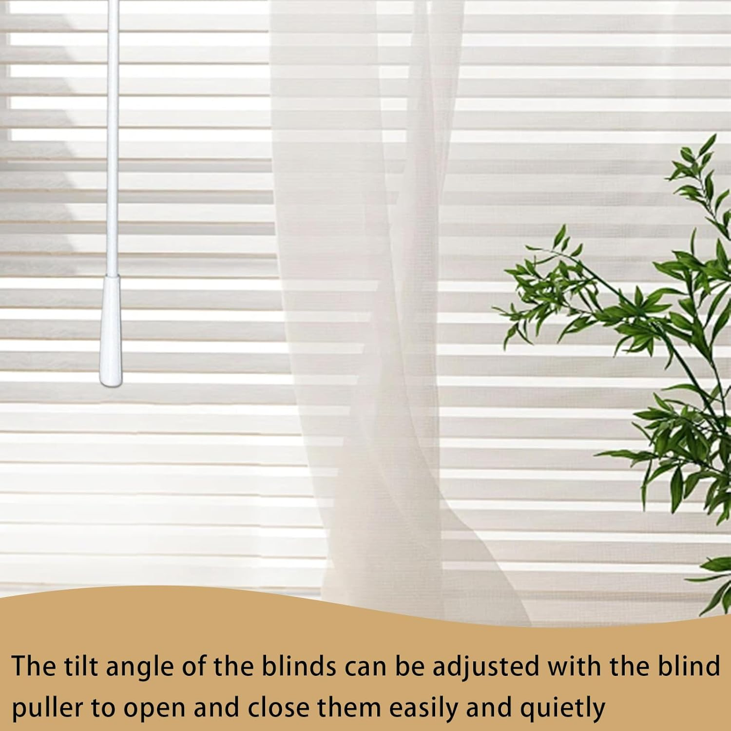 INCAUCA 4 Pack Blind Wand with Metal Hook, 12 Inch White Fiberglass Window Blind Tilt Wand, Vertical Blind Wand Control Replacement, Blind Rod Replacement, Blind Opener Stick - 6 Pack image number 2