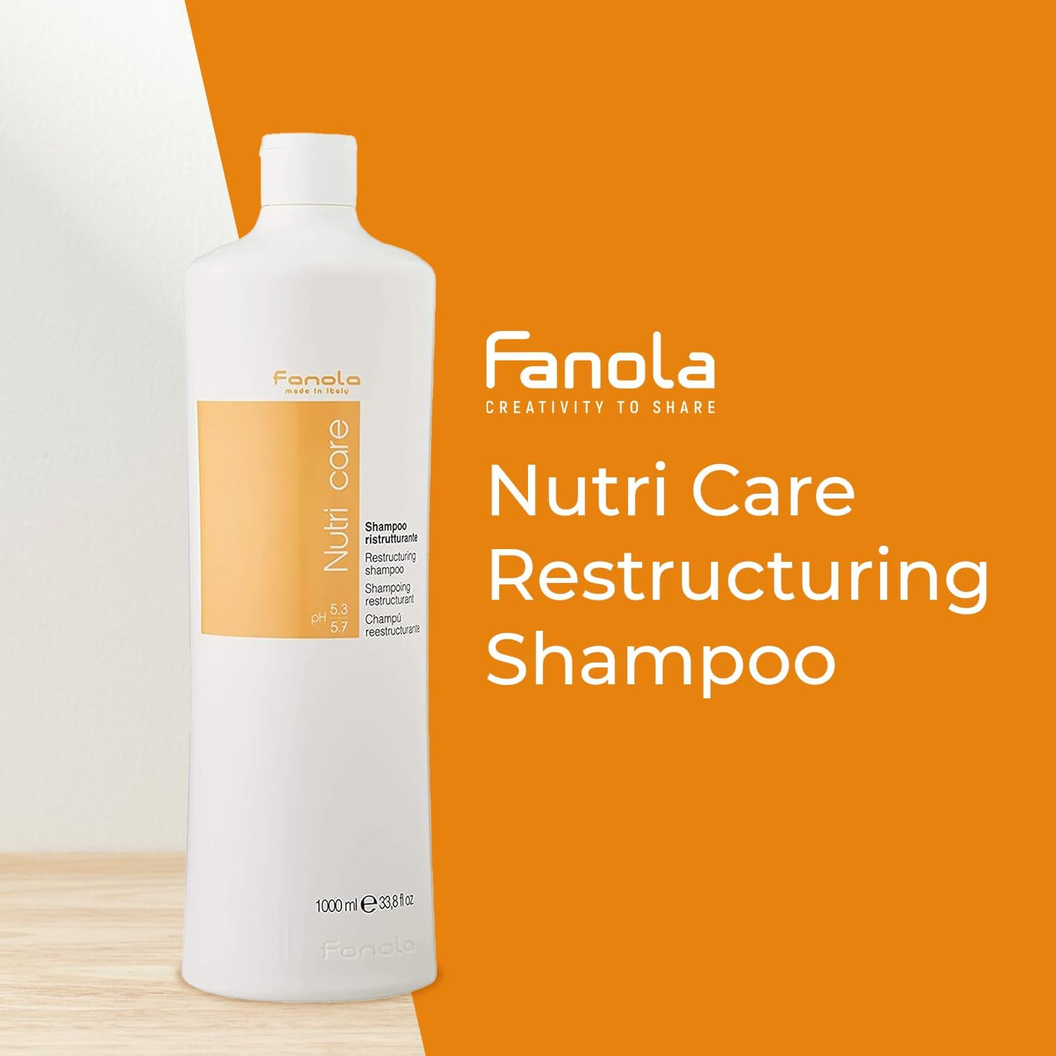 Fanola Nutricare Restructuring Shampoo 1 L image number 4