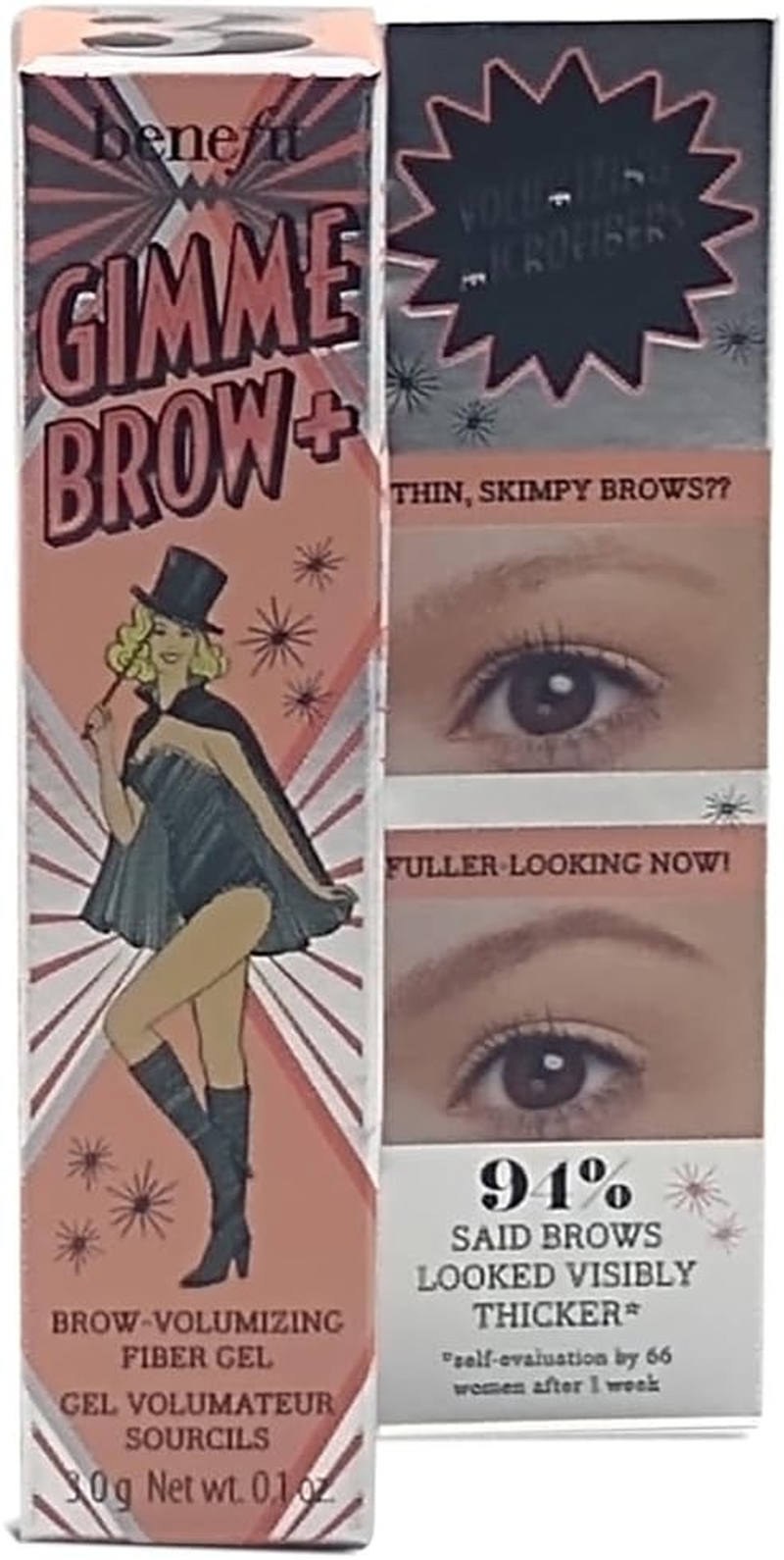 Benefit Cosmetics Gimme Brow+ Tinted Volumizing Eyebrow Fibre Gel (Cool Grey)