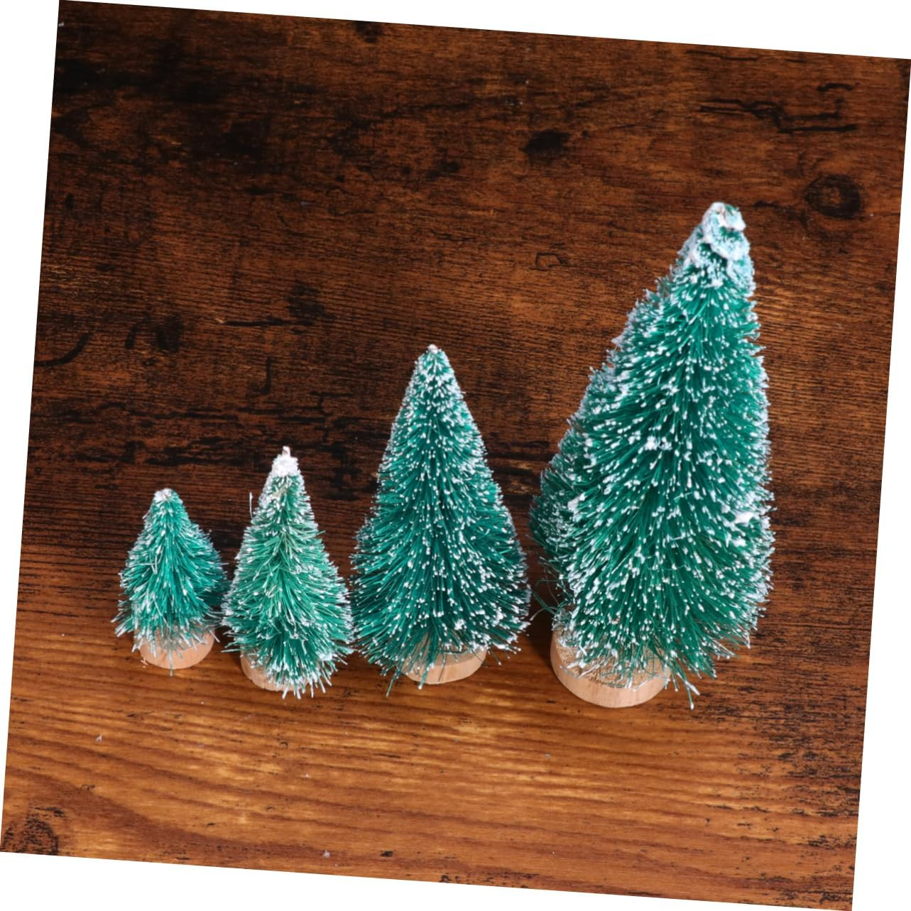 Christmas Tree Model 34Pcs Ornaments Neutral Home Decor Desktop Christmas Tree Accessory