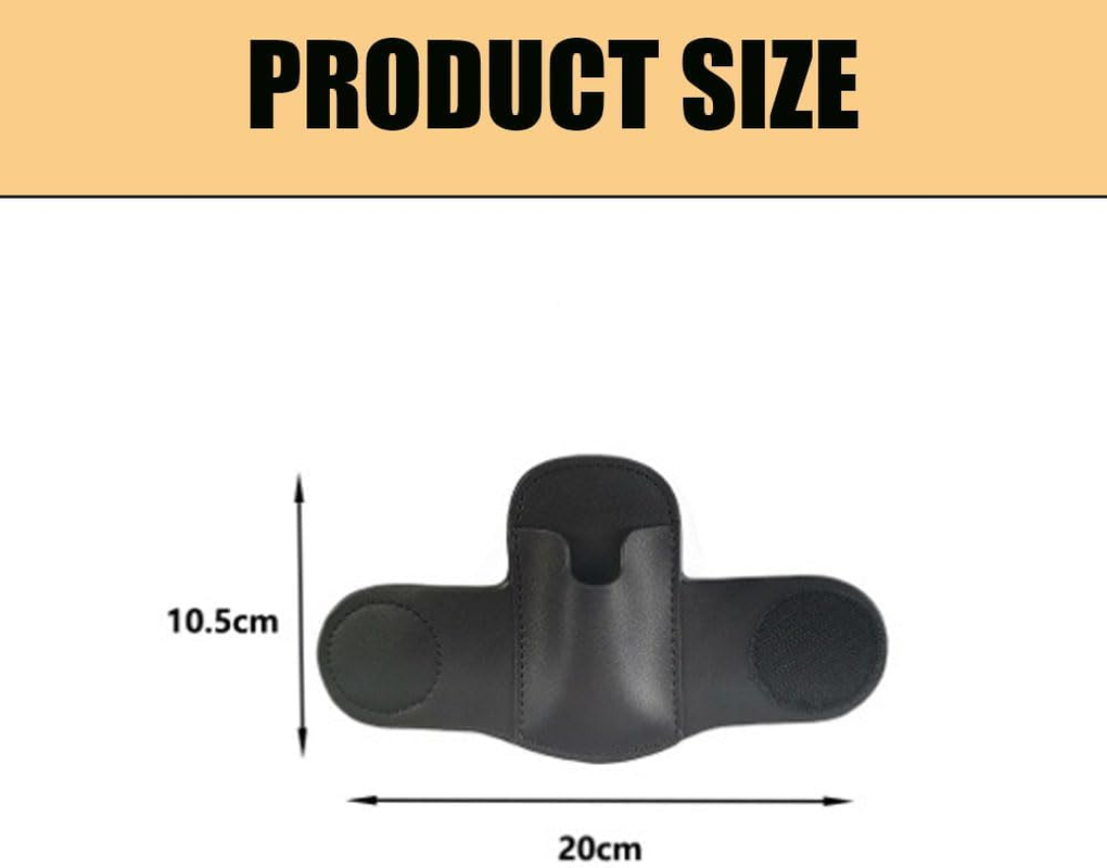 2025 PU Leather Stethoscope Holder Hip Clip,Lightweight Universal Clip on Holder for Doctors Nurses, Portable Equipment Holder for Physicians, Durable Leather Stethoscope Accessory ﻿ - Brown image number 2