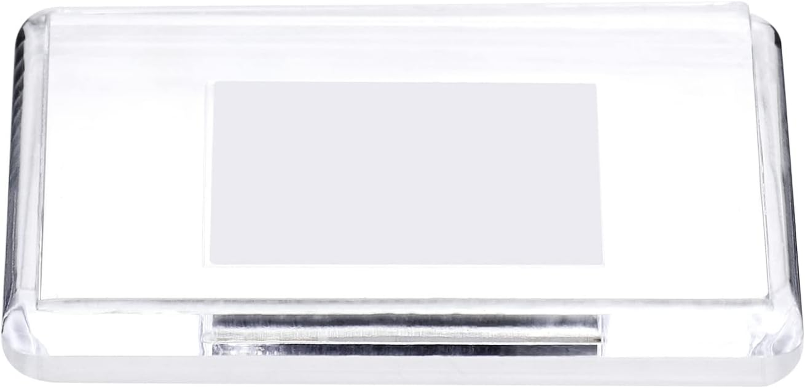 QWORK&reg; Pack of 20 Mini Magnetic Picture Frames for Photos 7 X 4.5 Cm, Clear Acrylic Picture Frames for Fridge Weddings Parties image number 2