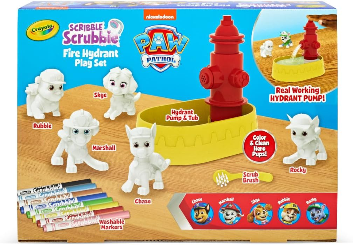 Crayola Scribble Scrubbie&trade; Paw Patrol Fire Hydrant Playset, 5 Paw Patrol Pets, 8 Washable Markers for Kids, Kids Activities, DIY, Ages 3+, image number 6