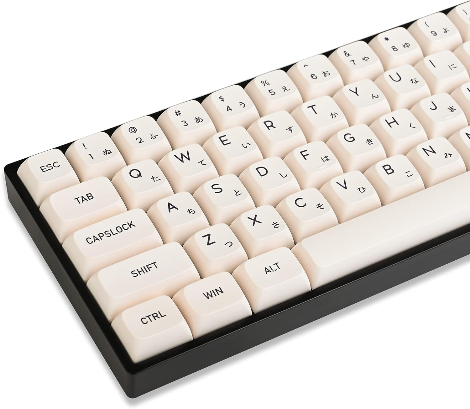 GTSP XDA Honey Milk Keycaps PBT Japanese Bee Keycap 140-Key Set for Cherry MX Covers Fullsize 60% 65% 75% Keyboard（Xda/Honey Milk） image number 3