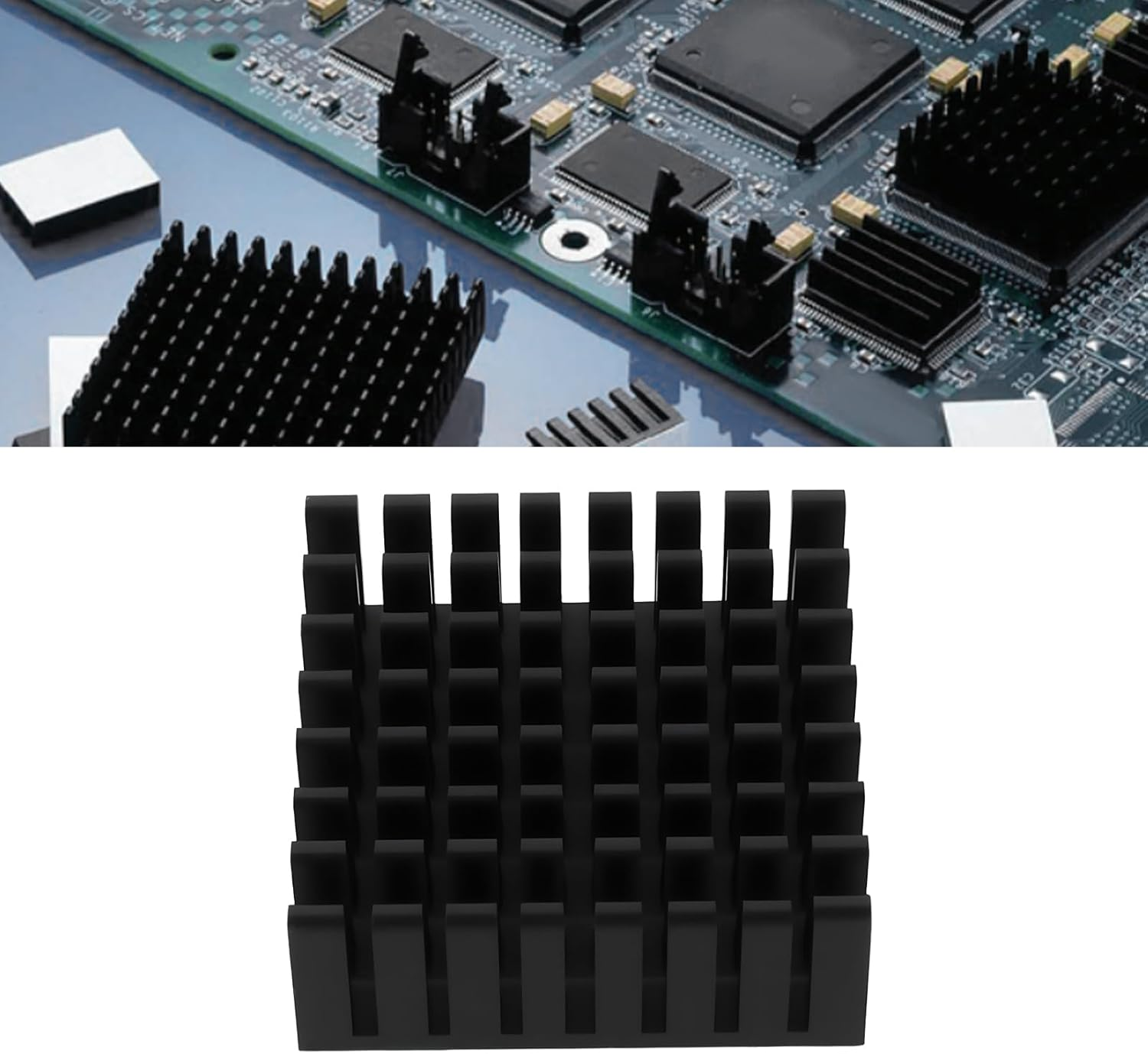 LT Easiyl 10Pcs Heat Sink Adhesive Pad 25X10Mm for Computer Chipset Cooling IC, Electronic Equipment image number 6