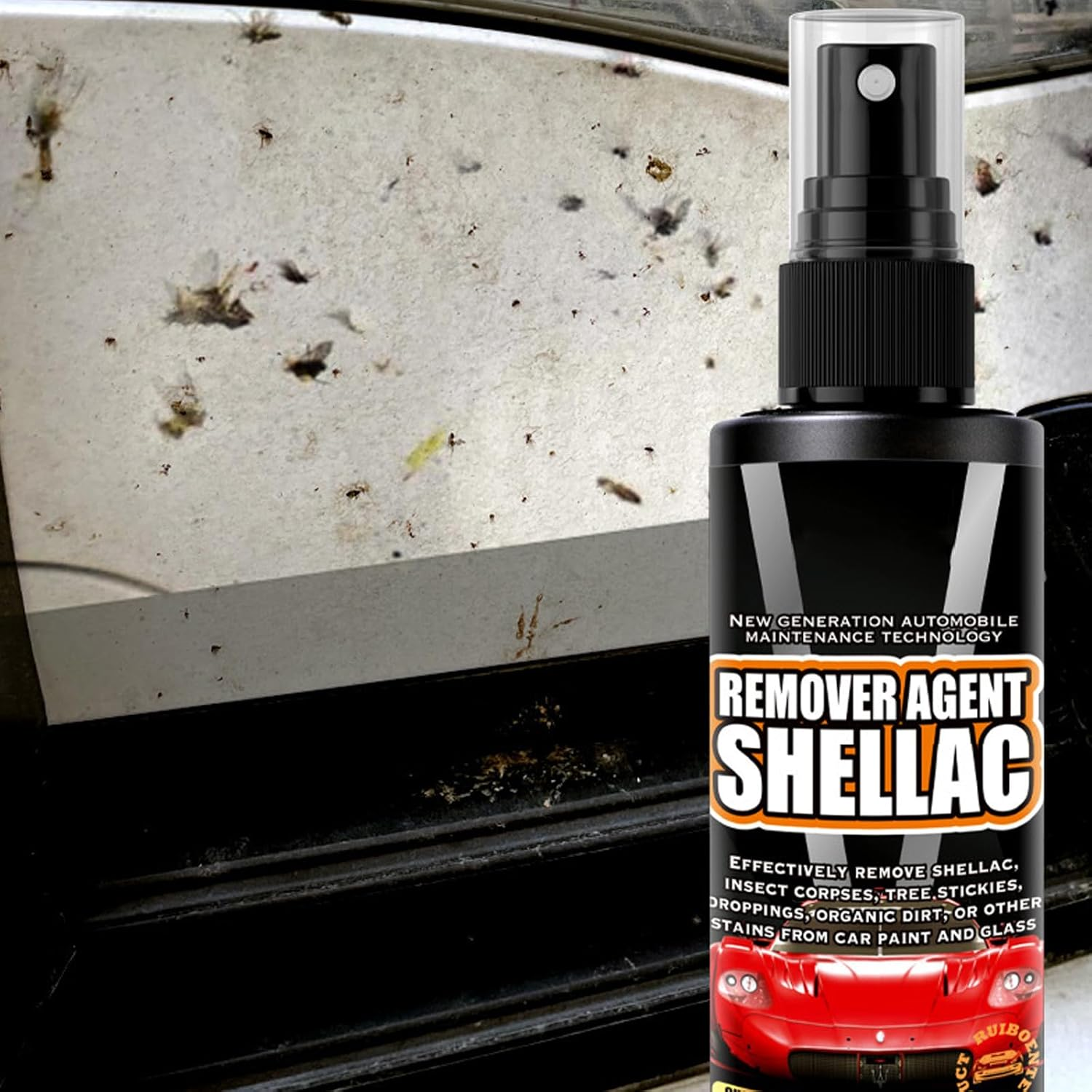 KOAHDE Rubber Removal Cleaning Agent, the Car Dirt the Liquid, Glass Polishing Liquid, for Cleaning, Intensive Care and Long-Lasting Protection for All Plastic image number 3