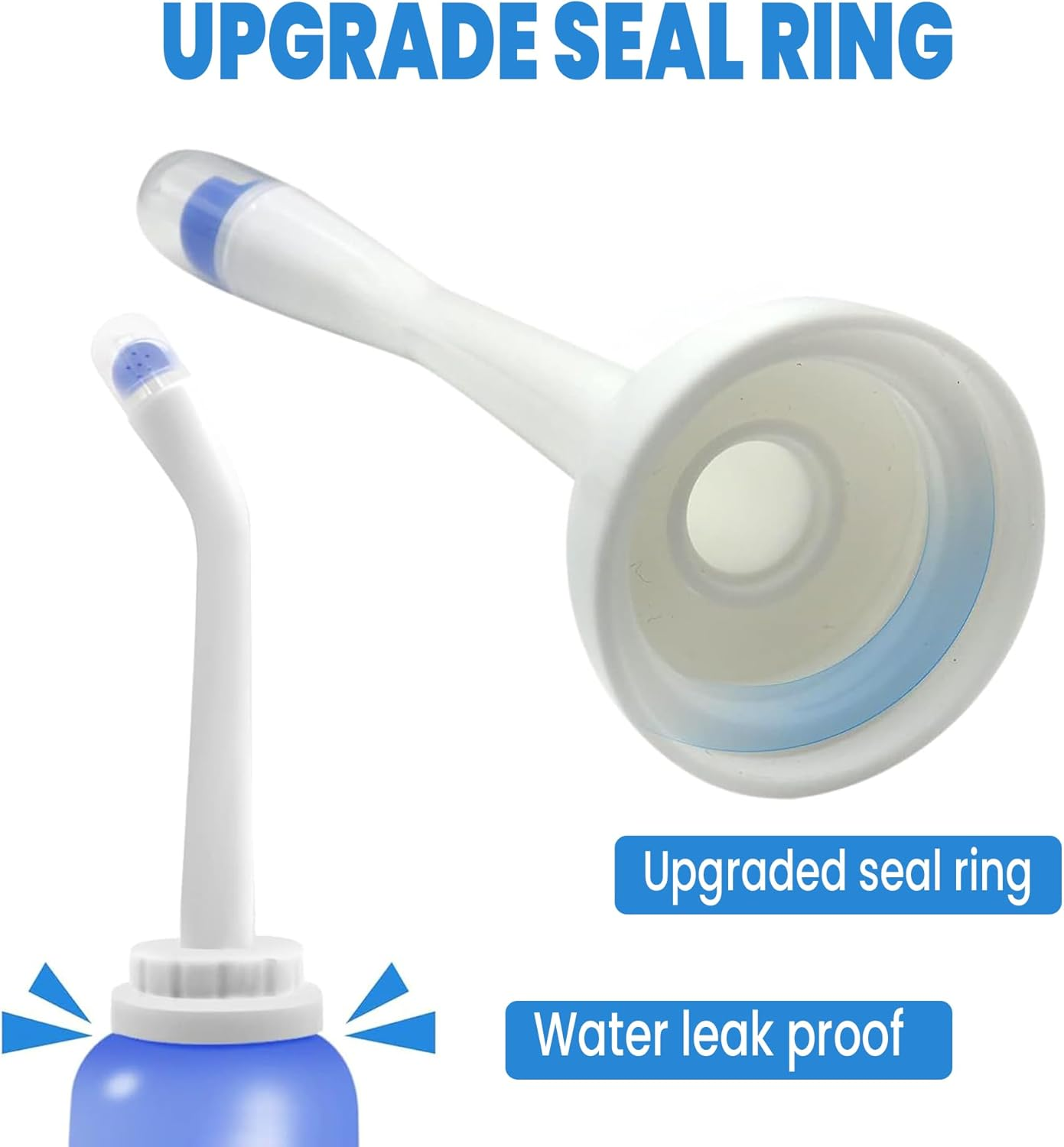 500Ml Portable Peri Bottle for Postpartum Care | Travel Bidet for Women | Perineal Cleansing Spray, Personal Hygiene Essentials for Hospital Bag & Home Use (Blue) image number 6