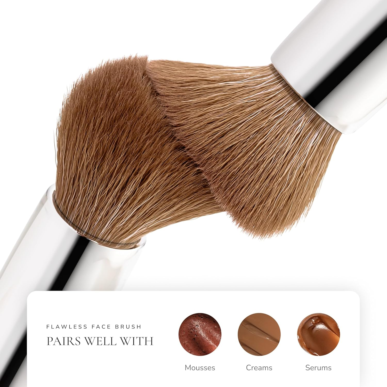 Loving Tan Flawless Self Tanning Brush - Streak Free, Premium Bristles, Free-Standing, Vegan and Cruelty Free (Flawless Face Tan Brush) - Flawless Blending Brush image number 3