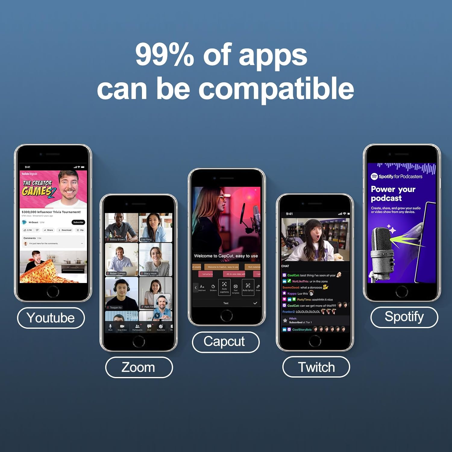 Bonkyo Professional Audio Mixer, F999 Live Sound Card with Dj Mixer for Streaming/Podcasting/Gaming, Professional Studio Equipment image number 6