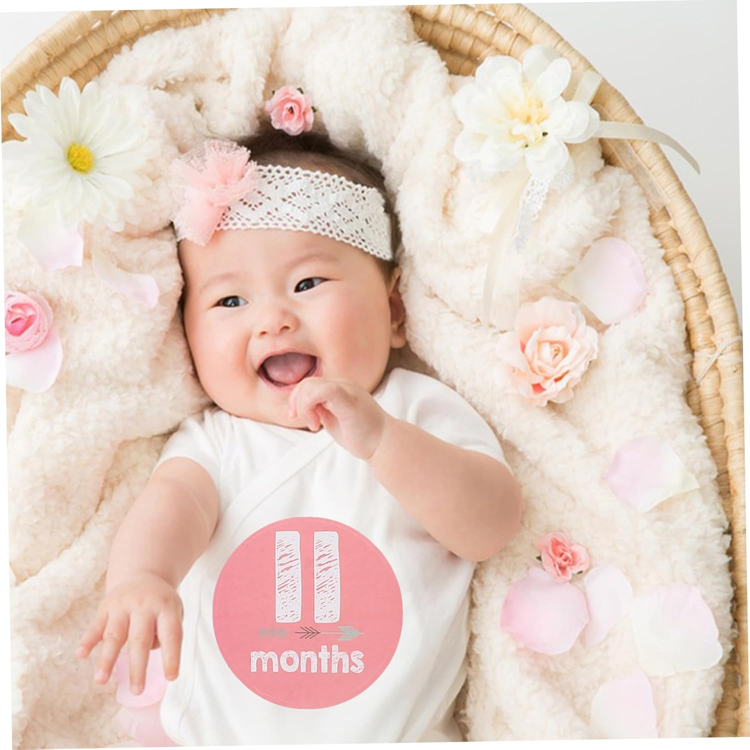 Milestone Stickers for Newborn Monthly Milestone Decals Birth Month Stickers Photo Props for Growth Journey image number 5