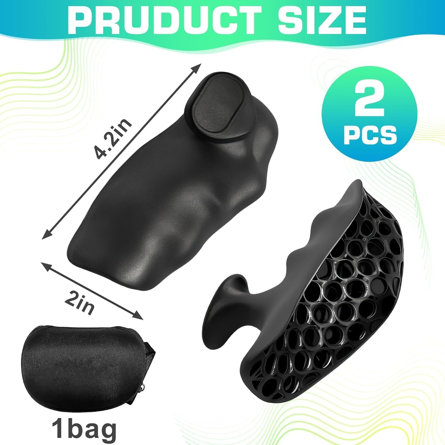 Zheigaoxea Gym Grips for Men Women, Durable Silicone Weight Lifting Hand Grips, Ergonomic Design, Palm Protection, Black, Adults, Unisex, Exercise and Fitness, Fitness, Gym Gloves image number 4