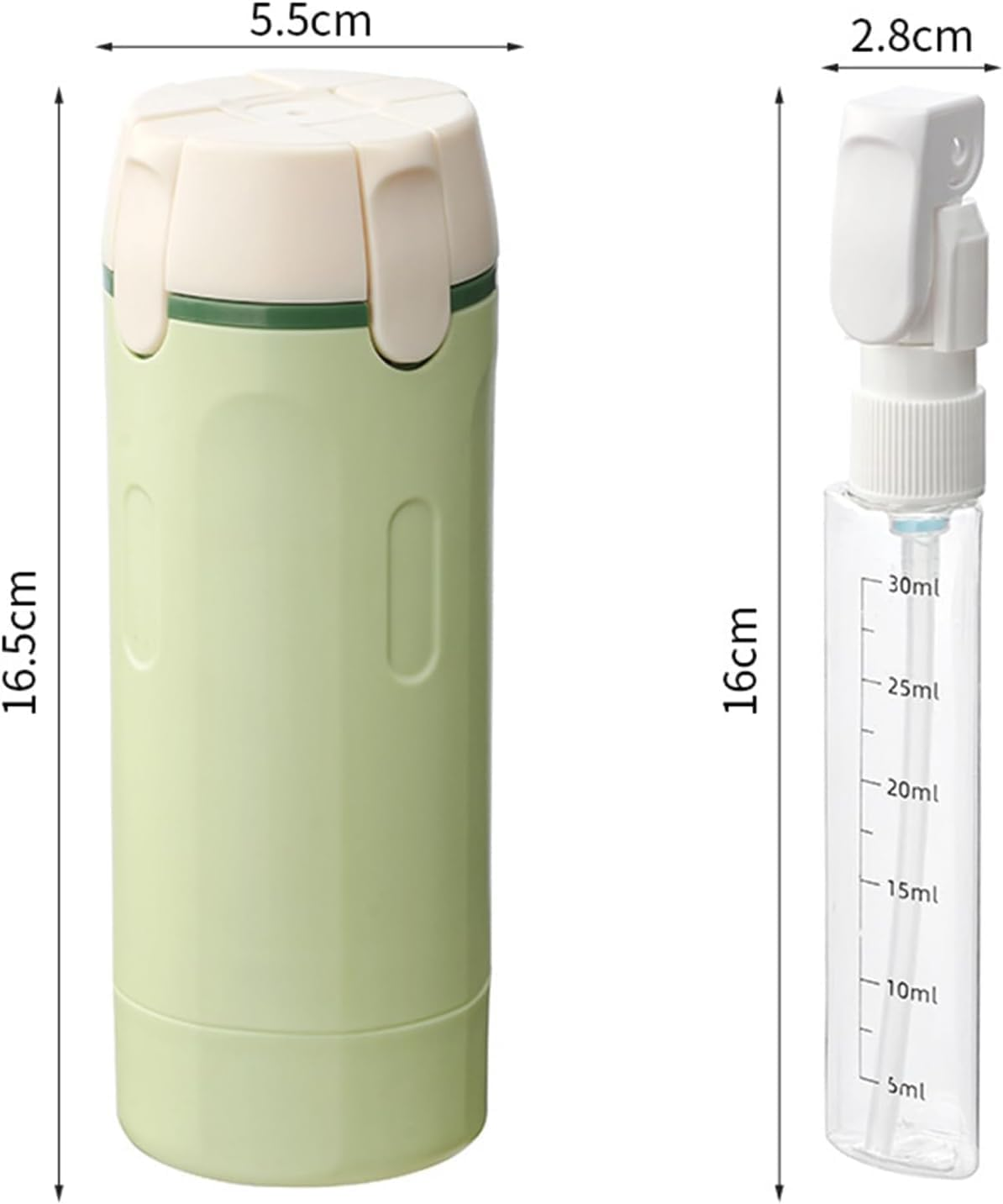 4-In-1 Travel Dispenser Bottle, Refillable 4 in 1 Travel Dispenser Bottle with Scale Label Shampoo Lotion Cream Etc, Light-Shielding Design for Business Flights Gym Bag Weekends Away (1PCS*A) image number 3