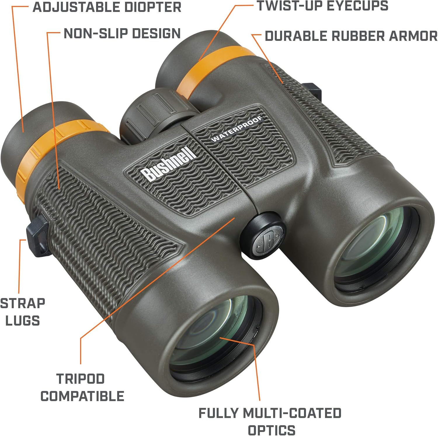 Bushnell H2O Xtreme 10X42 Compact Waterproof Binoculars with Fully Multi Coated Lens for Hunting and Boating 181042C image number 5