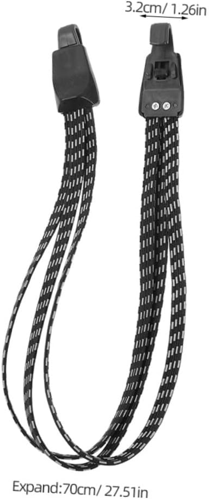 UPKOCH 4Pcs Bike Tie down Straps Heavy Duty Elastic Luggage Fix Straps for Mountain Bike Rack Adjustment Stable Cargo Lashing for Travel image number 4