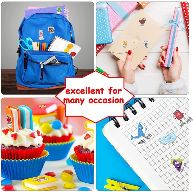 Weforu 500Pcs Kids Reward Stickers, Punny Teacher Sticker for Student, Inspirational Motivational Positive Kid Stickers for Water Bottle Notebook Cup Boy Girl image number 6