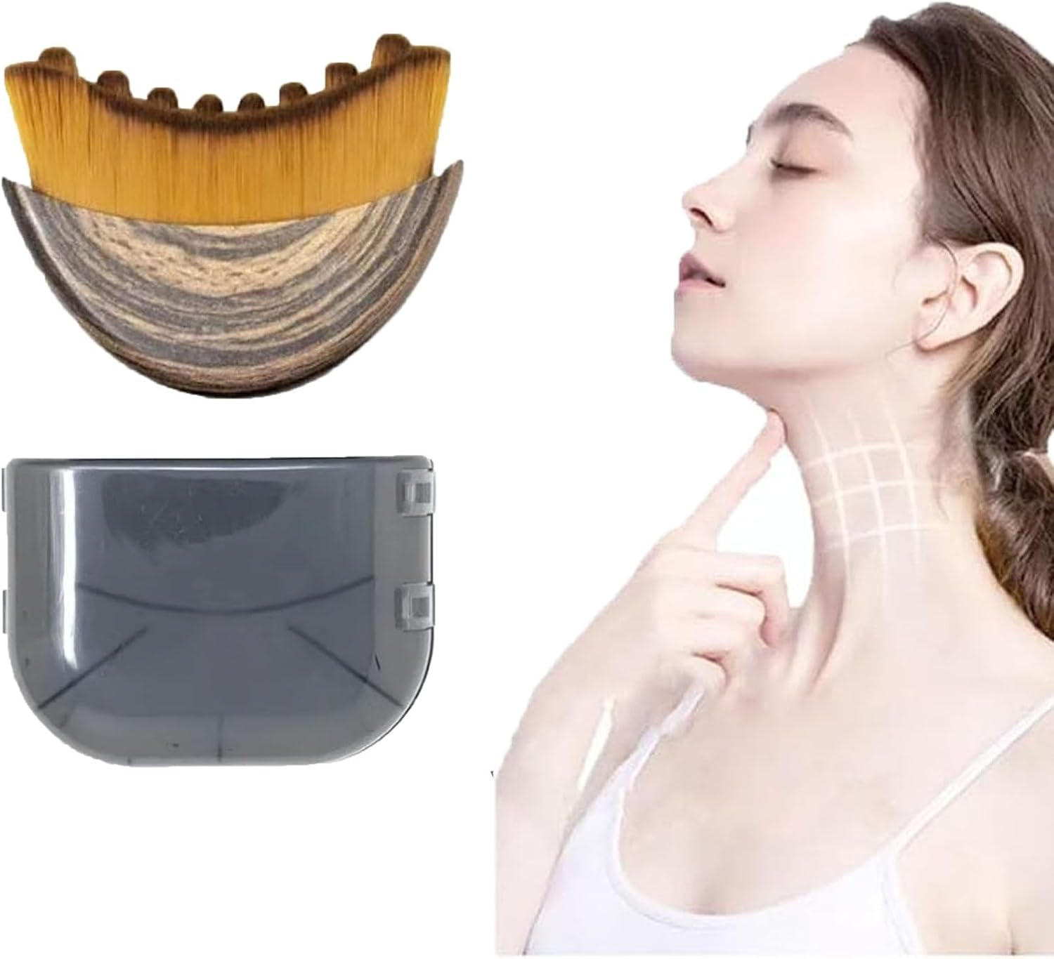 Lymphatic Contour Face and Body Brushes, the Lymphatic Drainage Massager for Face, Chin & Jawline Sculpting, Designed for the Face，Ergonomically Designed to Fit the Skin Precisely and Relieve Fatigue (1) image number 6