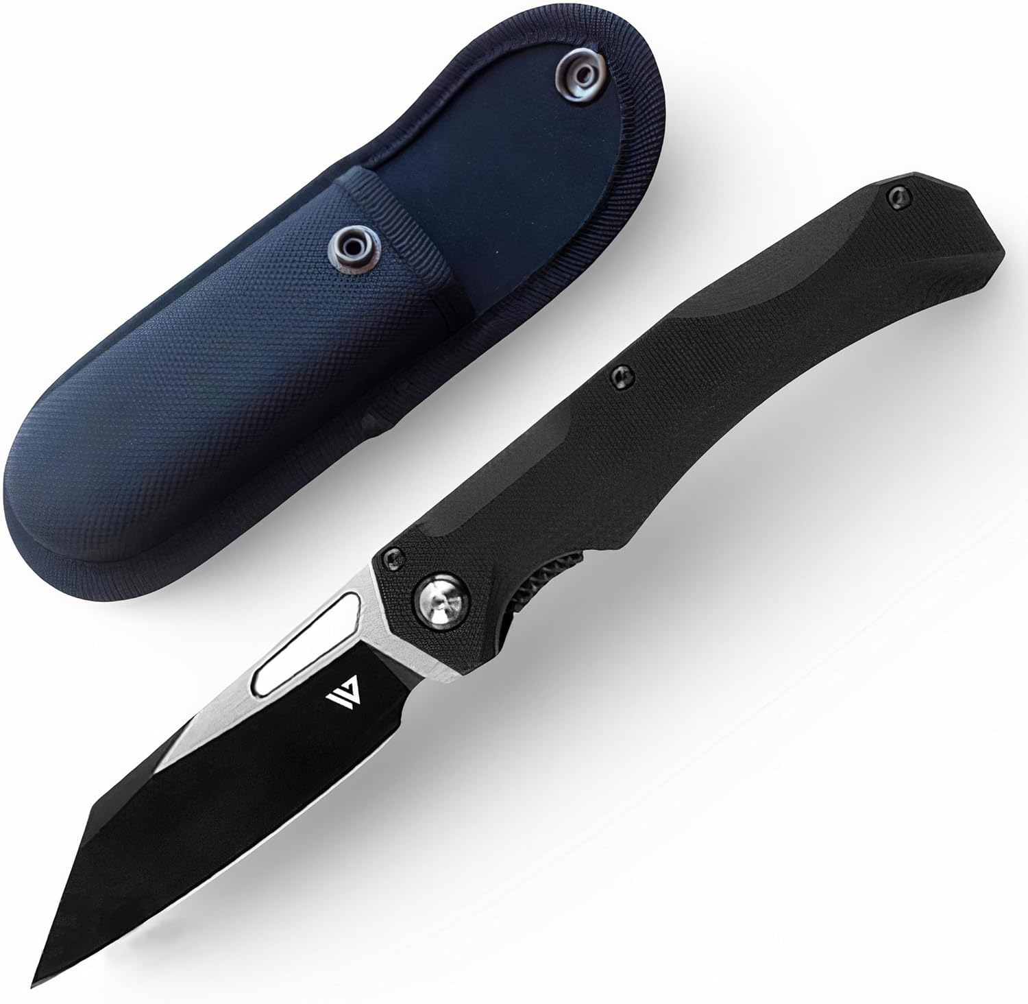 Wilora EDC Folding Knife - D2 Steel Blade with Nylon Sheath and Pocket Clip, Ideal for Camping, Hunting, and Everyday Use image number 2