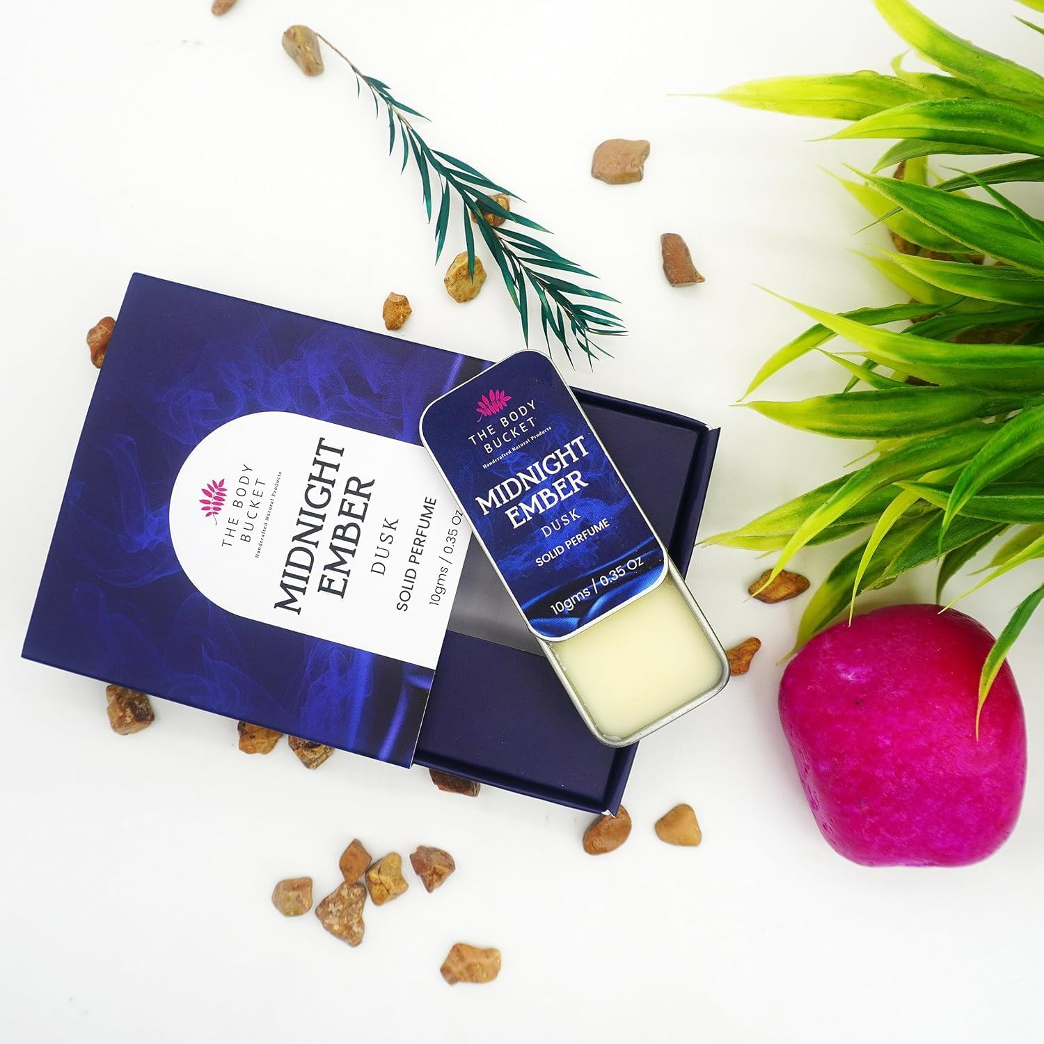 MANTRAMART Midnight Ember Solid Perfume Balm 10G | Alcohol-Free Fragrance | Compact & Easy Application | Handcrafted Scent | Unisex