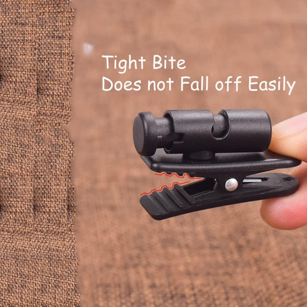 Cuifati 2 Pack Black Earphones Headset Clip, Wired, in Ear, Tangle Free, Sport, Unisex, Black