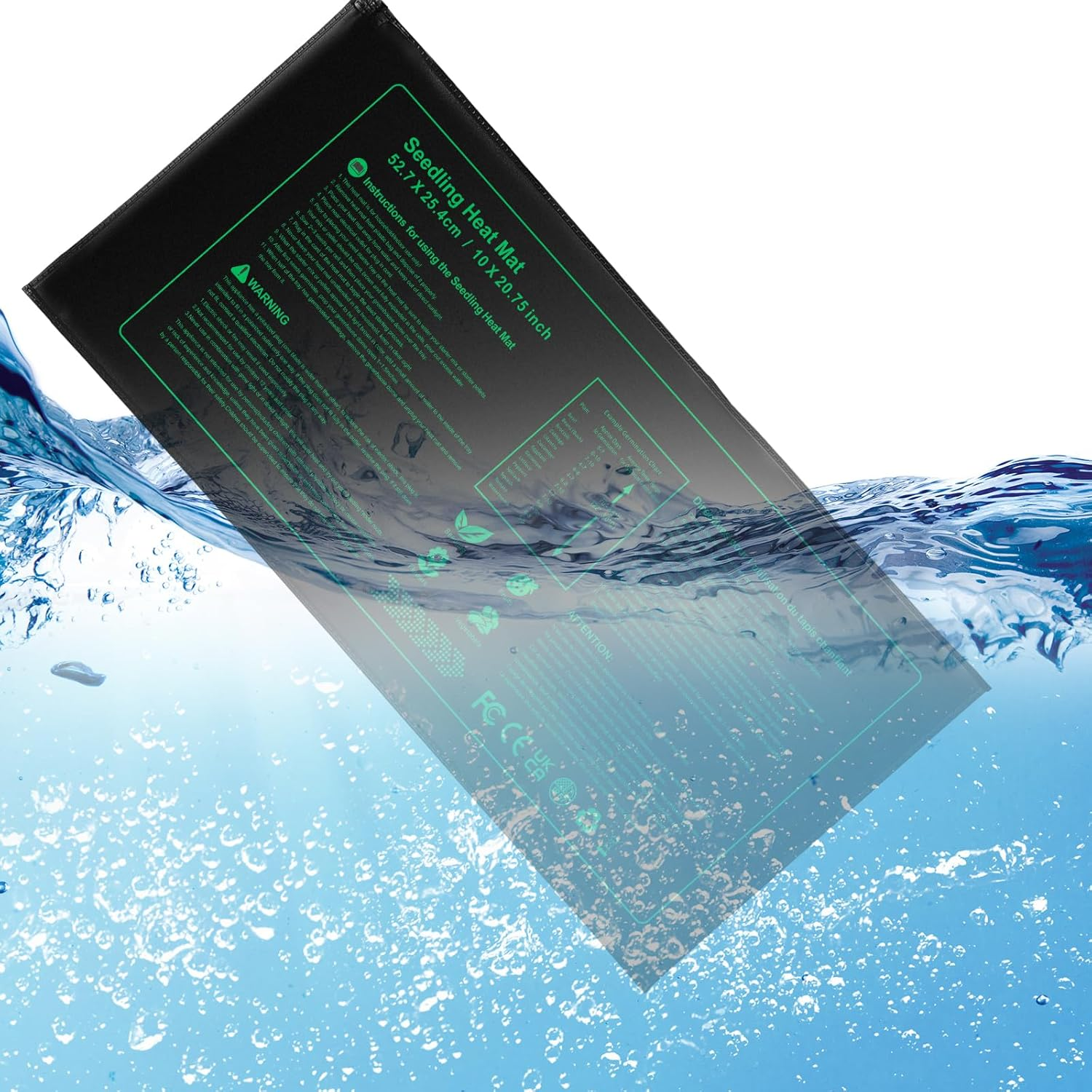 Seedling Heat Mat,2 Pack Hydroponic Heating Pad,Warm Hydroponic Heating Pad for Plant Greenhouse Incubator, Seed Germination, Australian Plug(52 X 25Cm/10 X 20.75 Inch) image number 6