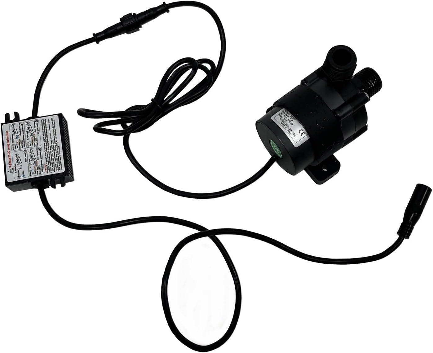 SHYSKY DC45E-2490S 24VDC Micro Brushless DC Water Pump 40W 9M 29Ft Lift 1350LPH Threaded Ports Low Noise for Water Circulation Pressurization Cooling Sys, Submersible, IP68 Waterproof image number 6