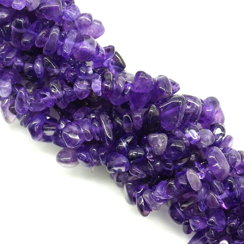 260Pcs Natural Clear Crystal Beads Chips 5Mm to 8Mm Irregular Gemstone Beads with Holes DIY for Bracelet Necklace Earrings Jewellery Making Craft 32 Inch