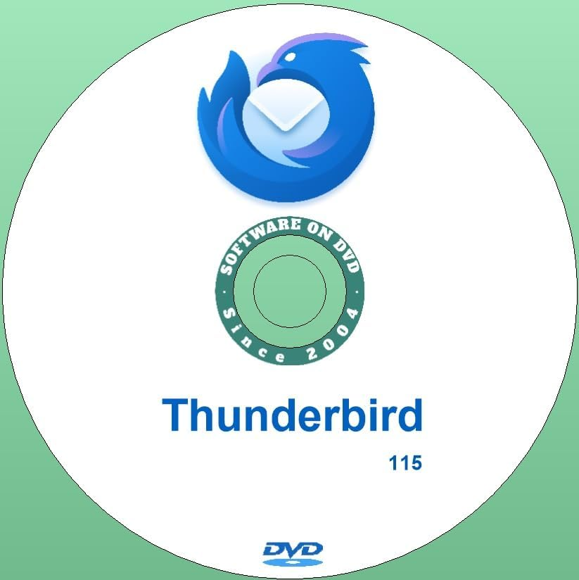 Latest New Release Thunderbird Email Software App for Windows MAC or Linux on DVD (Windows)