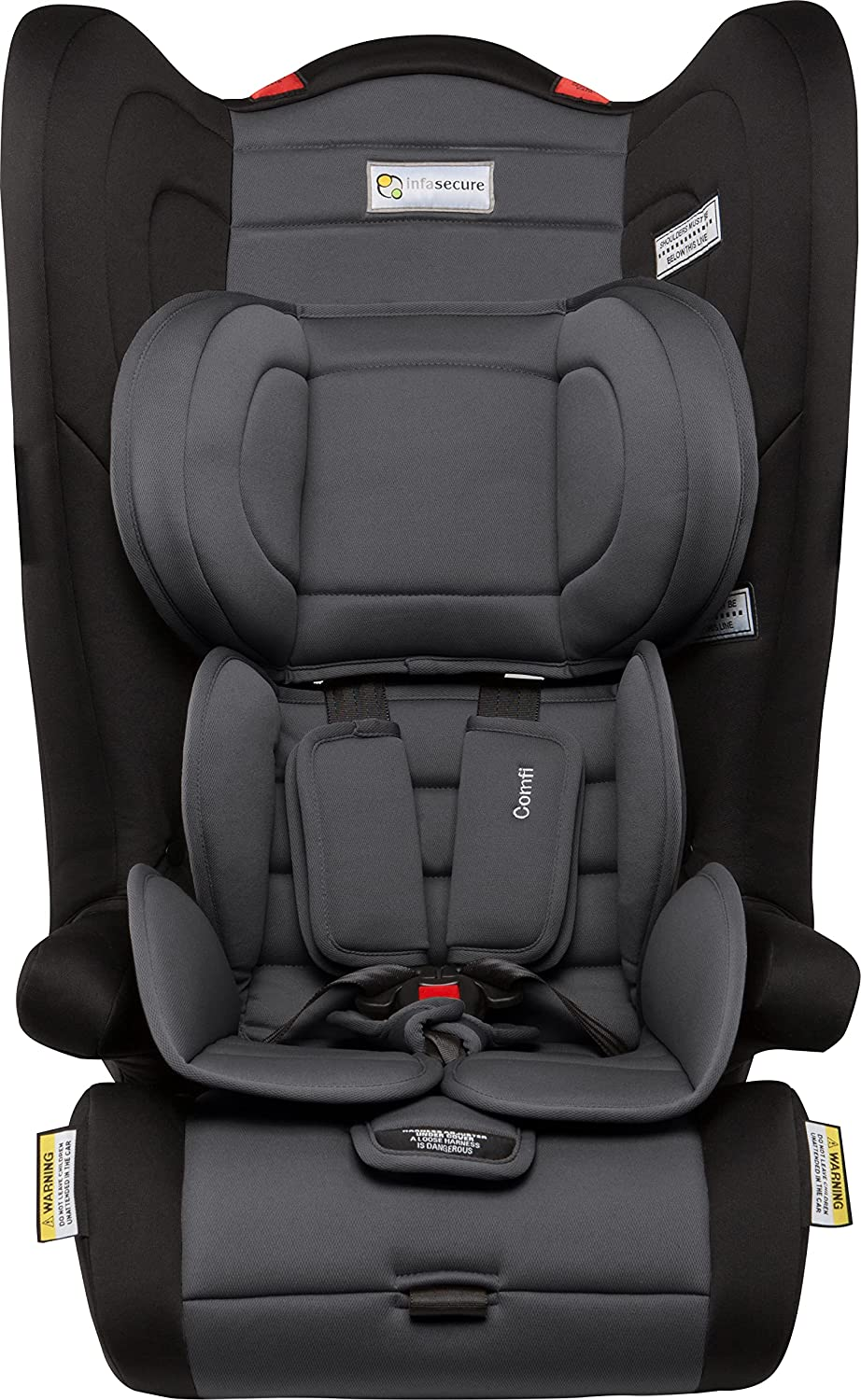 Infasecure Comfi Astra Convertible Booster Seat for 6 Months to 8 Years, Grey (CS7213)